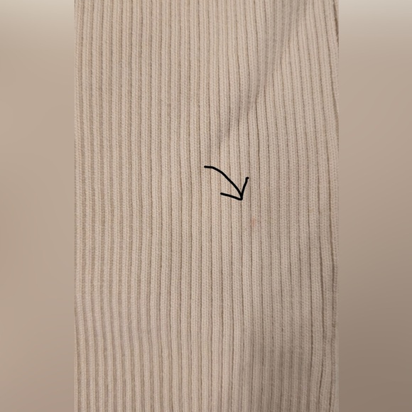 Zara ribbed KNIT stretch pencil midi skirt in Ecru cream neutral size S NWT - Picture 16 of 16